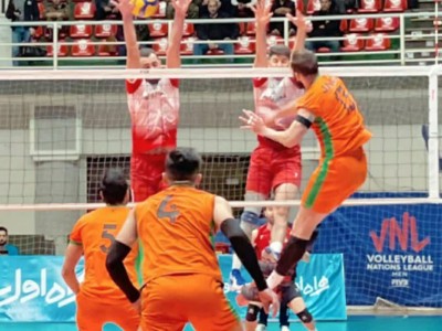 پیروزی شهرداری ارومیه مقابل تیم والیبال مس رفسنجان