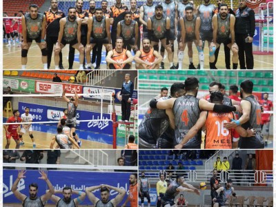 والیبالیست های مس مغلوب گیتی پسند اصفهان
