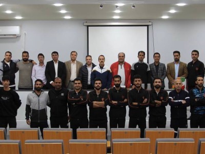 حضور مربیان فوتبال رفسنجان در دوره دانش افزایی