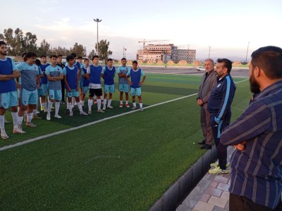 حضور مدیرعامل باشگاه مس در تمرین جوانان