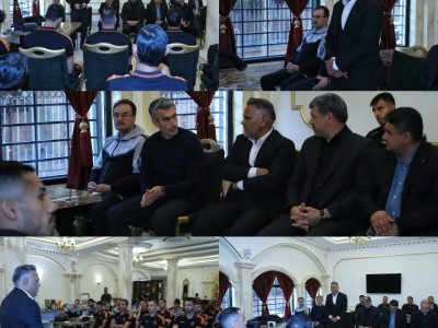 حضور سرپرست جدید باشگاه مس رفسنجان در اردوی تیم فوتبال مس پیش از دیدار مقابل استقلال